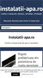 Mobile Screenshot of instalatii-apa.ro
