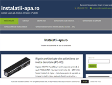 Tablet Screenshot of instalatii-apa.ro